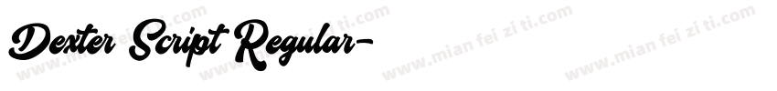 Dexter Script Regular字体转换